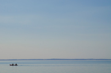 Obraz na płótnie Canvas Kayak relax and calm in the sea