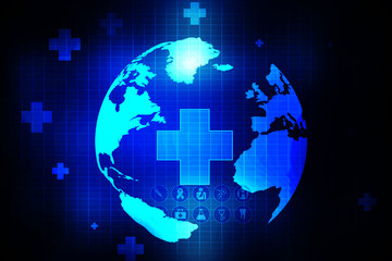 2D illustration medical structure background