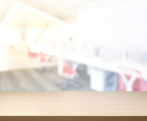 Table Top And Blur Office The Background