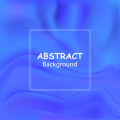 Vector blue liquid color background design with smooth waves and streaks. Futuristic gradient. Abstract background for banner flyer or brochure. Landing page template.