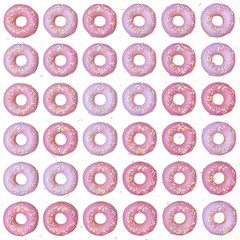 Donuts pattern seamless | Pink