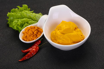 Curry sauce in the bowl