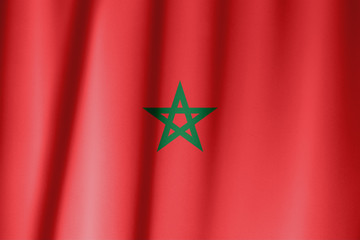 The flag of Morocco - Red has great historic significance in Morocco, proclaiming the descent of...