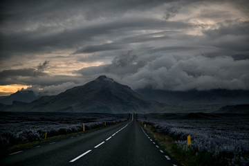 Hwy 1 at 1am; Iceland