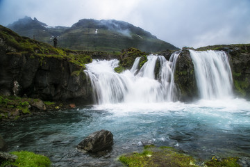 Fototapeta na wymiar Waterfalls in Iceland