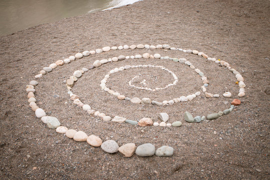 spiral of rocks 