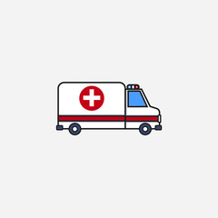 Ambulance  graphic element Illustration template design