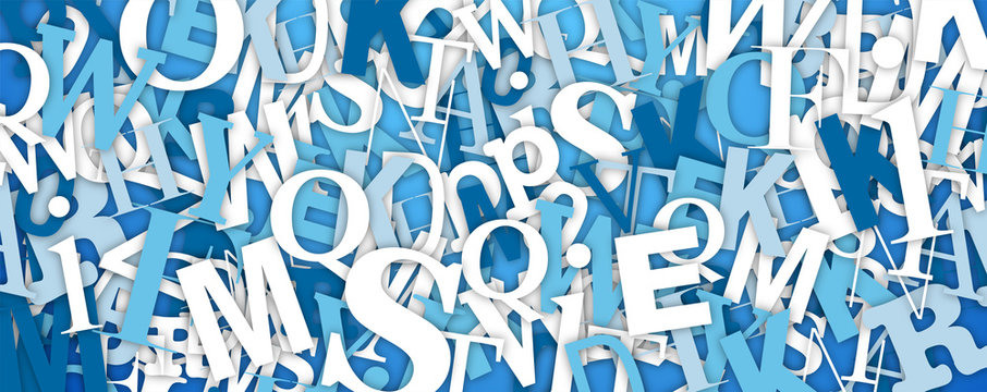 sfondo, lettere, caotiche, disordinate, scrivere	
