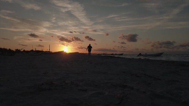sunset at the beach progreso Mexico