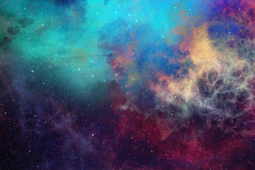 Fototapeta na wymiar Starry sky. Galaxies and stars in space