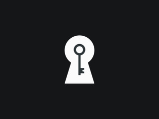 The key hole is a vector illustration for any use