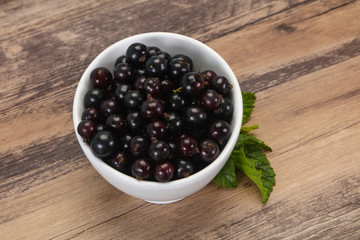 Fresh ripe sweet black currant