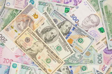 Fototapeta na wymiar background with money bills
