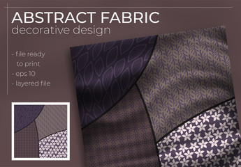 Abstract Silk Scarf Design in Square for Hijab Print, silk neck scarf or kerchief, etc.