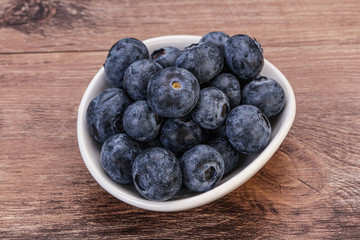 Sweet fresh juicy blueberries heap