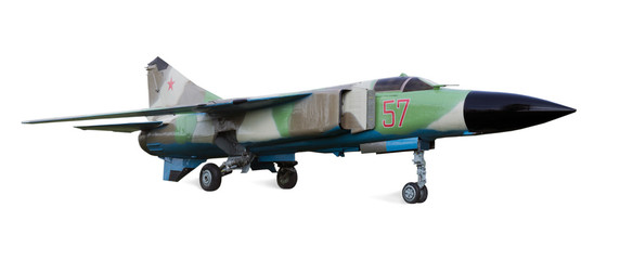 Soviet supersonic fighter-bomber Mig-23, built in the sixties