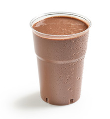 brown chocolate milkshake