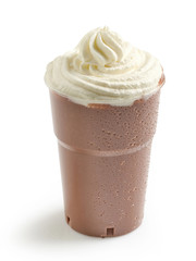 brown chocolate milkshake