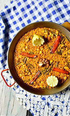 authentic seafood paella