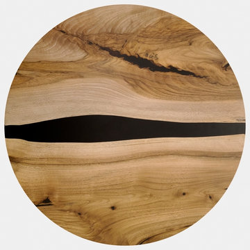 Texture Of A Round Nut Drenched In Black Epoxy Resin, Texture For Design