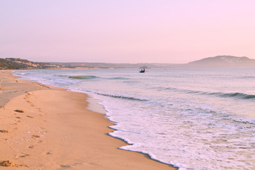 A beautiful morning view at the sea in the morning