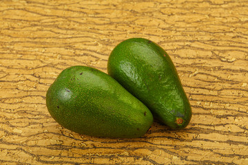 Two ripe exotic avocado vegetable