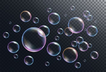 Realistic soap bubbles