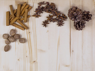 Ingredients frame for cooking with copy space