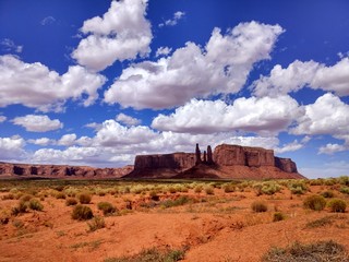 The unique landscape of Monument Valley, Utah, USA.