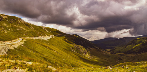 along Transalpina road 