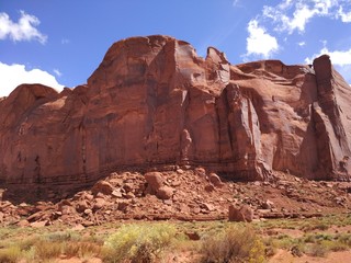 Obraz premium Red rocks landscape of Monument Valley from Arizona, USA.