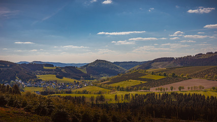 Sauerland , die Gegend um Winterberg und Kahler Asten