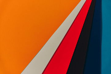 colorful background papers like colorful rainbow on table