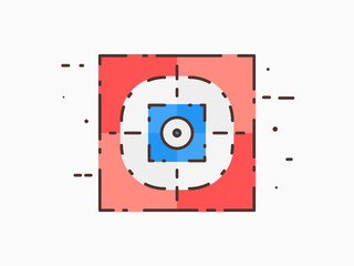 Target flat design vector, business illustration design. Can use for presentation, infographic, banner, logo etc.