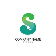 Business corporate S letter logo