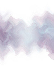 Blue watercolor abstract elements. Dynamic light and delicate blurry shapes and lines on a white background. Template for the design of a flyer, card, banner or presentation.