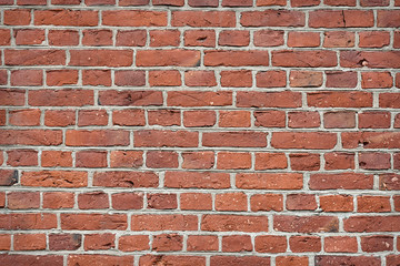 Old and weathered bricks wall background 