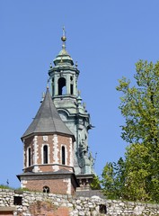 Cathedral of Saints Stanislav and Wenceslas in Krakow. Poland.
