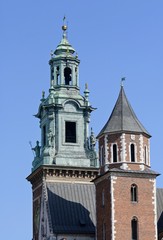 Fototapeta na wymiar Cathedral of Saints Stanislav and Wenceslas in Krakow. Poland.