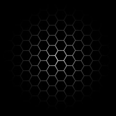 Fototapeta premium Hexagon pattern center spot white design vector illustration