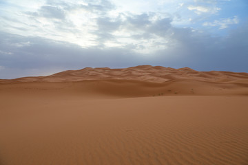 Fototapeta na wymiar Sahara Desert. Merzouga Morocco.