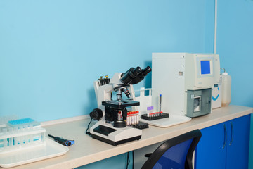 In a medical laboratory