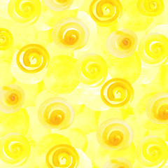 Yellow abstract watercolor background 