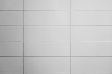 Seamless white bathroom wall tiles