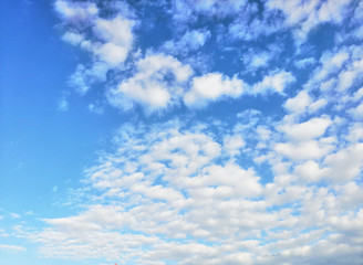 blue sky with white clouds