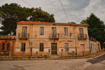 Old abandoned hotel in Calabria.