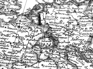Fototapeta na wymiar アンティークの世界地図　フランス