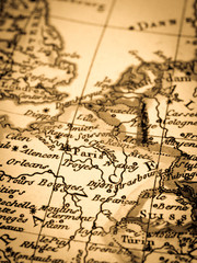 アンティークの世界地図　フランス