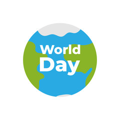 world planet icon - globe earth illustration, world map symbol