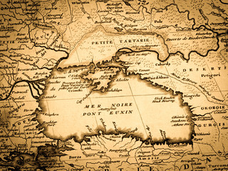 アンティークの世界地図　黒海
